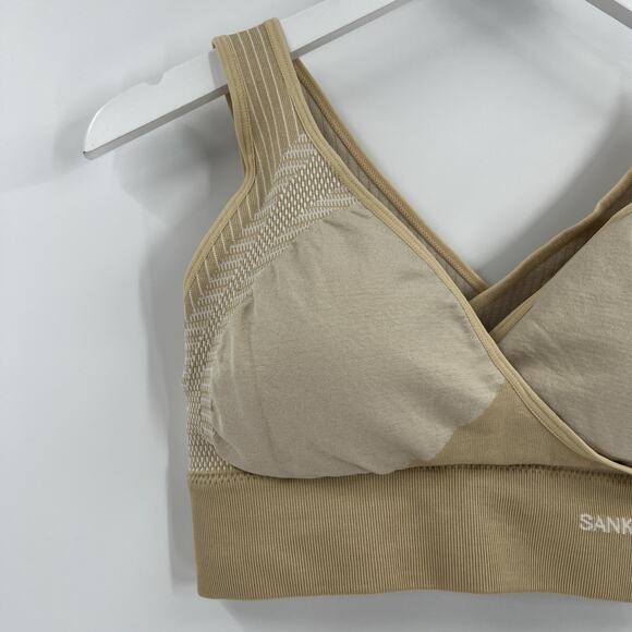 Sankom Patent Bra Compression Shapewear Posture Correcting Beige Tan Size M-L - Picture 3 of 9